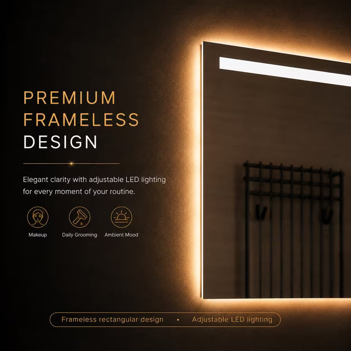 Badkamerspiegel Ambi LED frameless_randloos