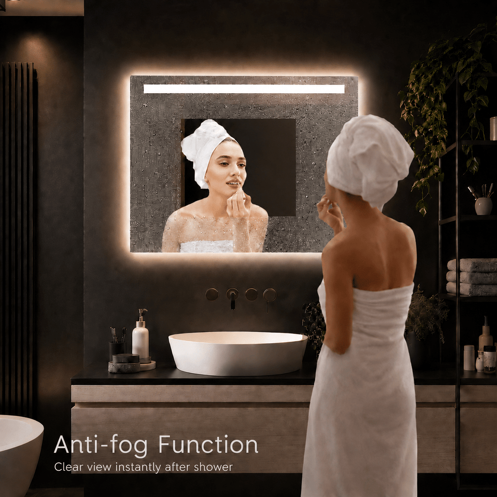 Badkamerspiegel Ambi LED 80×60