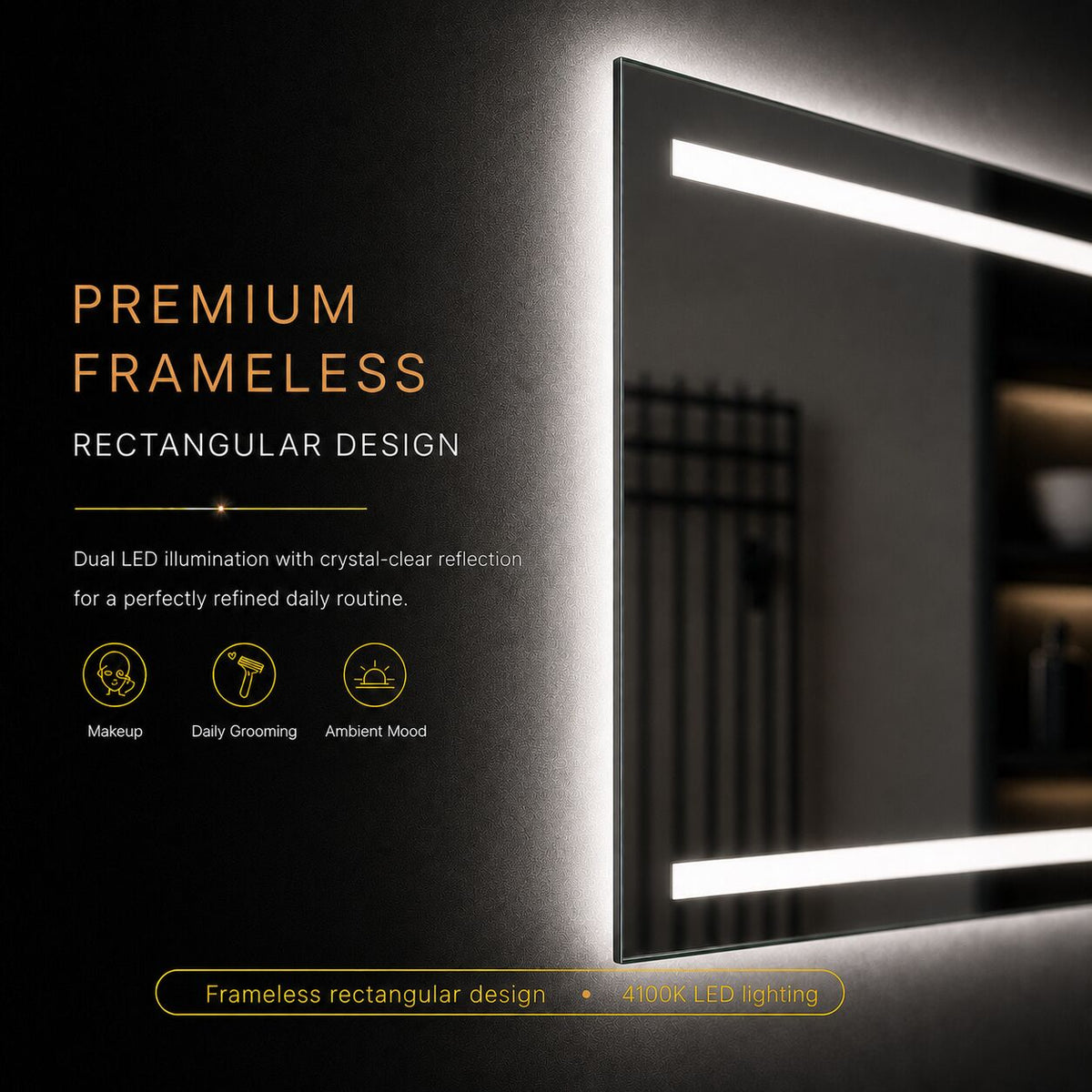 Badkamerspiegel Felix premium glaswerk