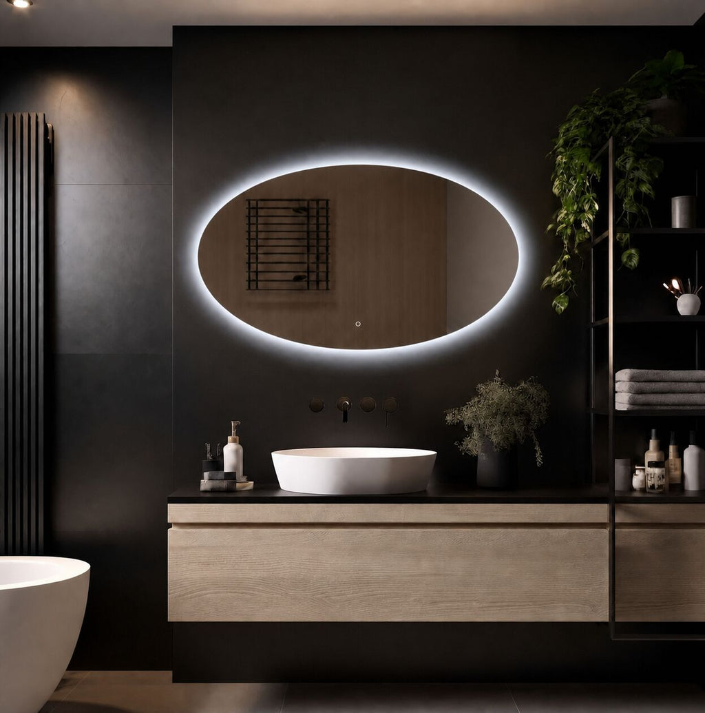 Badkamerspiegel Rondo 120×70 6000k