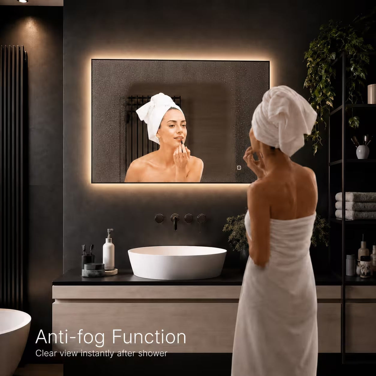 Badkamerspiegel Sorento 80x60 anti fog