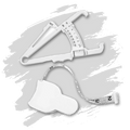 Huidplooimeter Kit van Venec – Vetpercentage Meter met Meetlint & Vetpercentagetabel