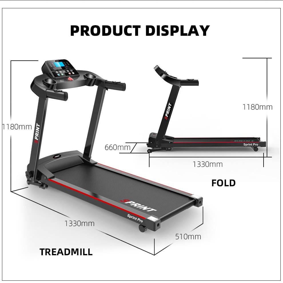 Loopband Sprint Pro 1-12 km/u