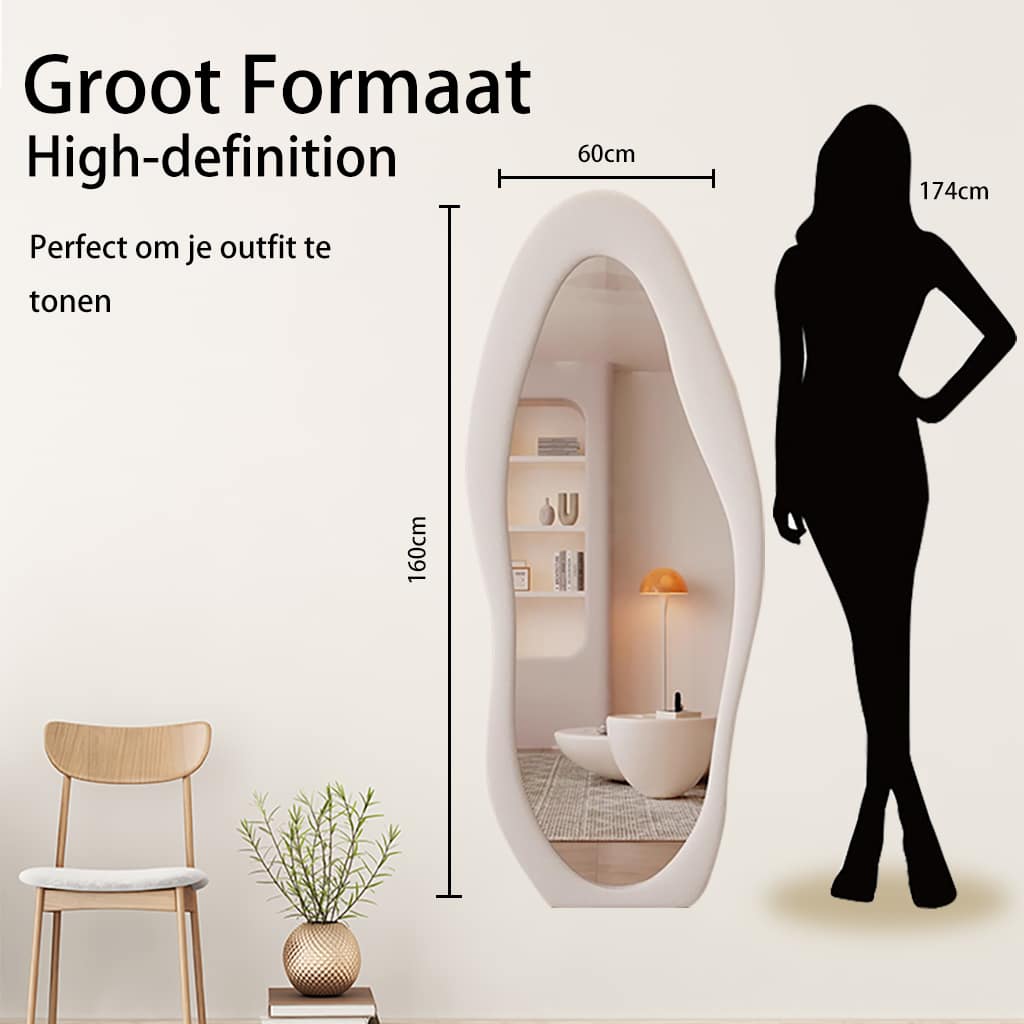 Passpiegel Velanto creme afmetingen