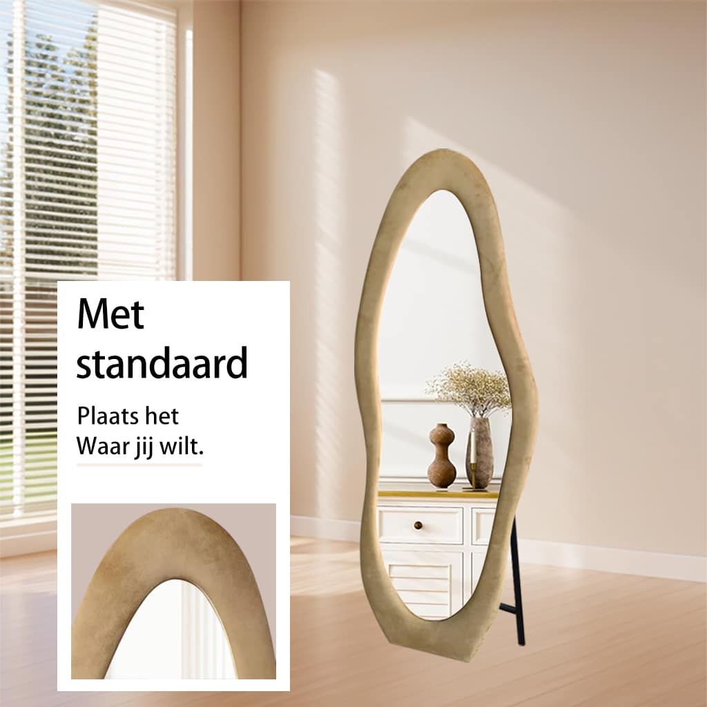 Passpiegel Velanto taupe staand