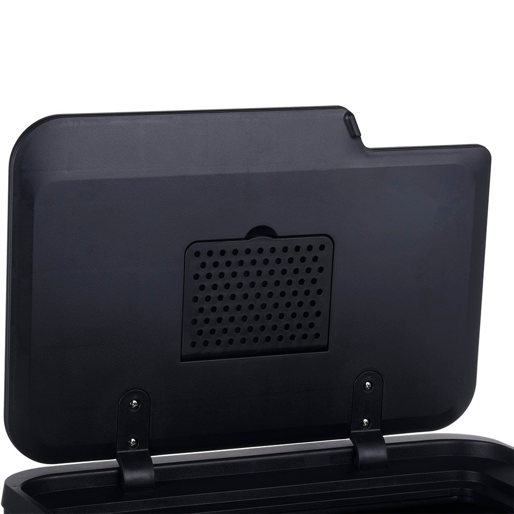 Prullenbak Venice Slim 36L Zwart – 1×33L + 1 x 3L met Geurfilter functies - smalle prullenbak 36 liter - detail (4)